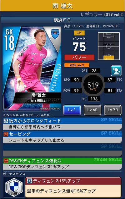 横浜fcレギュラー19 Vol 2 選手カード一覧 Pepe Blog