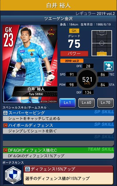 ツエーゲン金沢レギュラー19 Vol 2 選手カード一覧 Pepe Blog