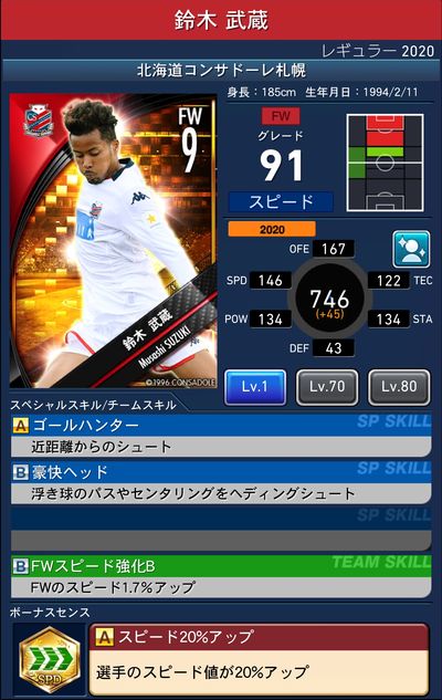 Jクラ 北海道コンサドーレ札幌レギュラー2020 選手カード一覧 Pepe Blog