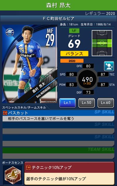 Jクラ Fc町田ゼルビアレギュラー 選手カード一覧 Pepe Blog