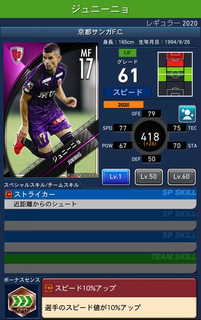 Jクラ 京都サンガfcレギュラー 選手カード一覧 Pepe Blog