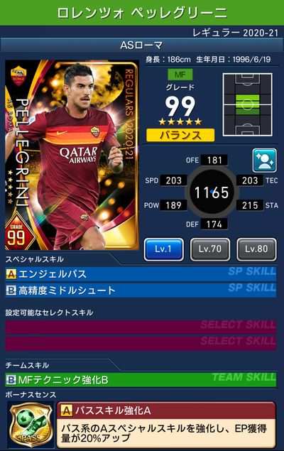 ウイコレ レギュラー 21 Asローマ Pepe Blog