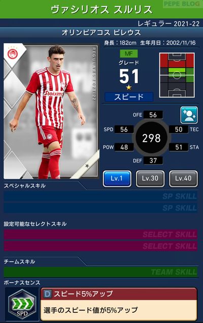 ウイコレ レギュラー21 22 オリンピアコス ピレウス Pepe Blog