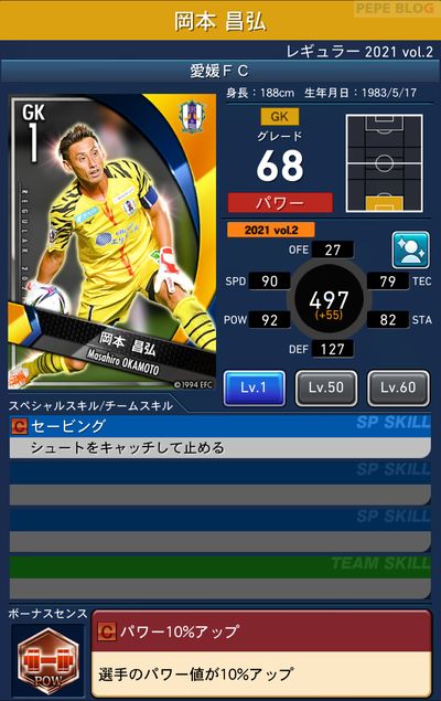 Jクラ 愛媛fcレギュラー21 Vol 2選手カード一覧 Pepe Blog