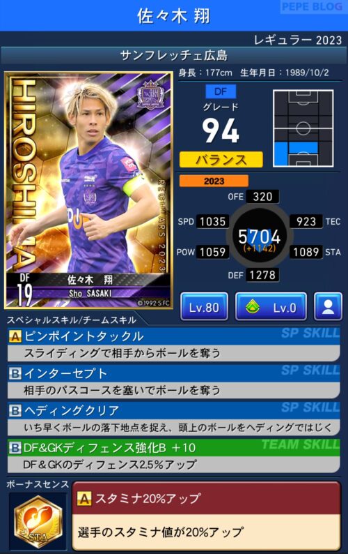 ラストナンバー】サンフレッチェ広島 オンサイトカードSSR直筆サイン 