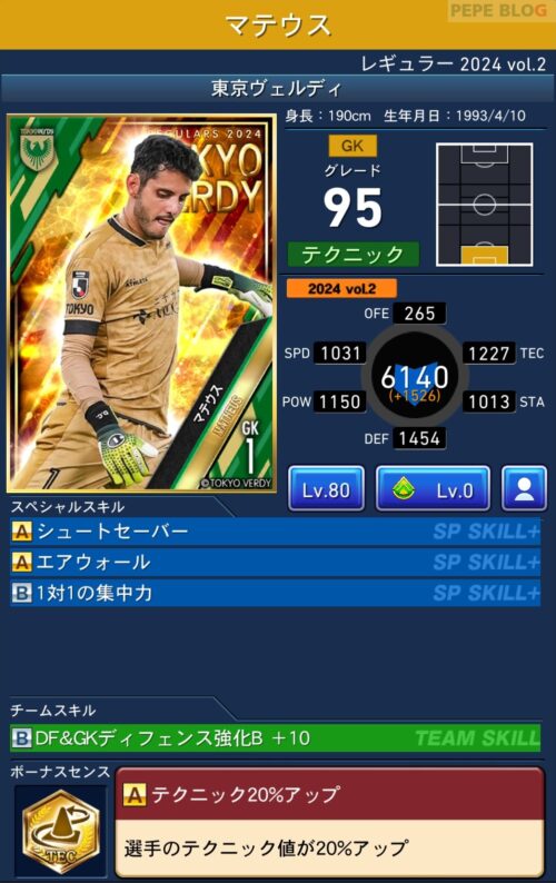 2024 TOPPS Jリーグ 挿せ 東京ヴェルディ齋藤功佑 サインカード 01/10